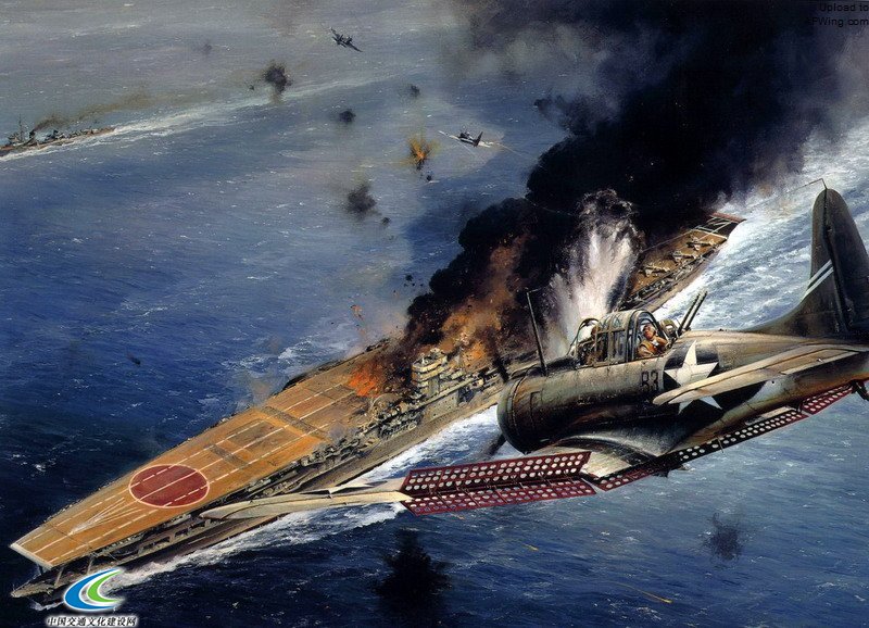 中途岛海战中俯冲轰炸了日军航空母舰的道格拉斯SBD“无畏”式俯冲轰炸机，也许，这是道格拉斯公司研制的军用飞机在二战太平洋战场上最光辉的时刻