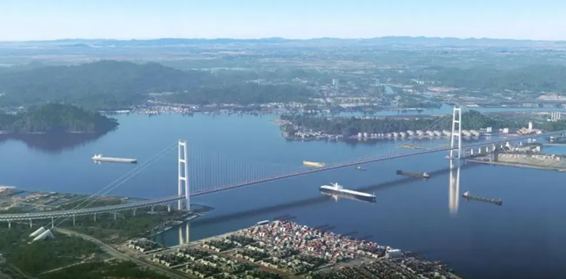 狮子洋通道主桥索塔建设高度突破200米